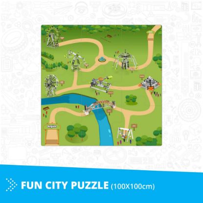 Picture of ROBOTIC CHALLENGE: Fun City puzzle Mat (100x100cm)